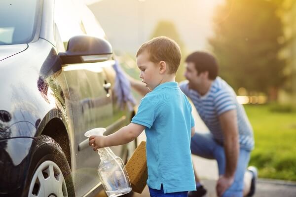wash your car as means of frugal living