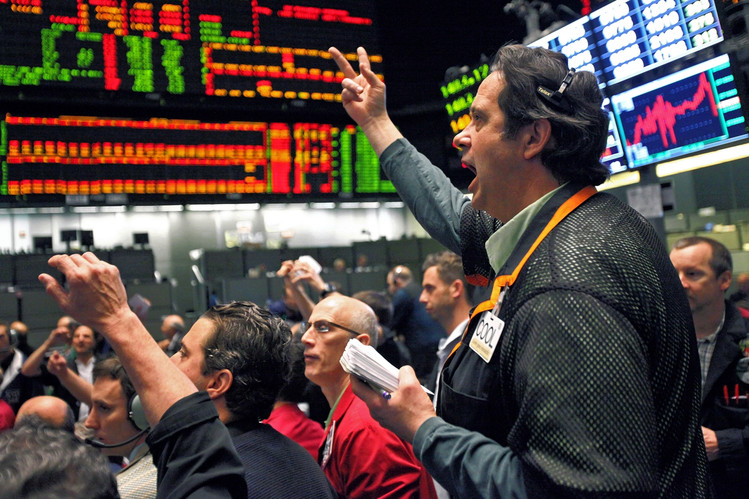 Trading floor stock market