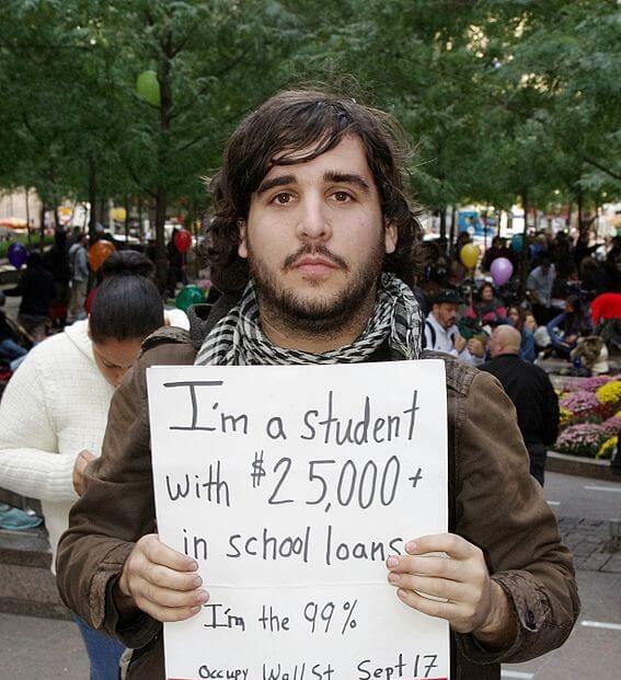 Student who doesn't know how to get rid of student loans.