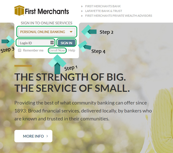 first merchant bank login page