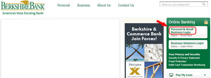 berkshire bank homepage