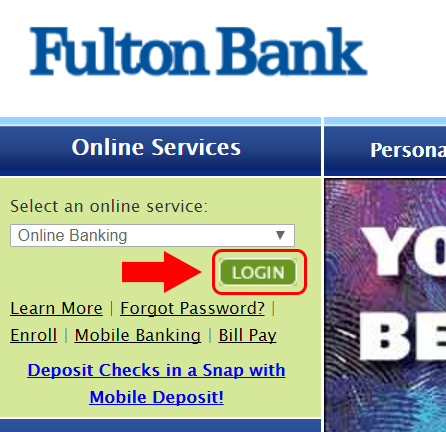 fulton bank online banking login